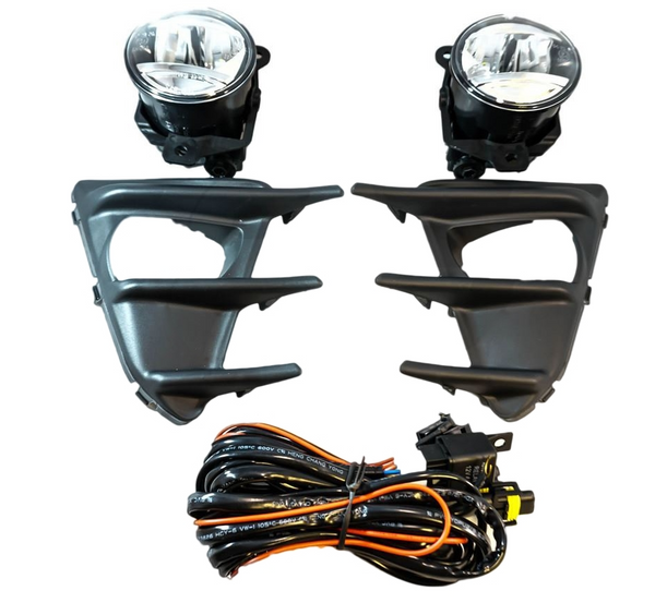 Winjet WJ30-0518-09 Integrated LED Fog Lights + Bezel Pair Set Kit Wiring for 2017-2020 Toyota 86