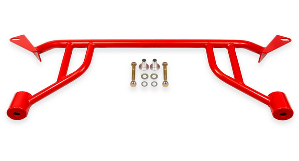 BMR 2024 + Ford Mustang S650 Chassis Brace Front Subframe 4-point - Black Hammertone