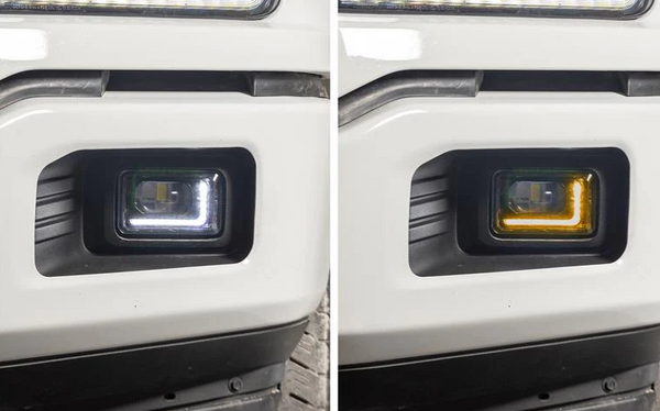 OLM 2015-2020 F150 Fog Lights w/ White or Amber DRL + Turn Signal