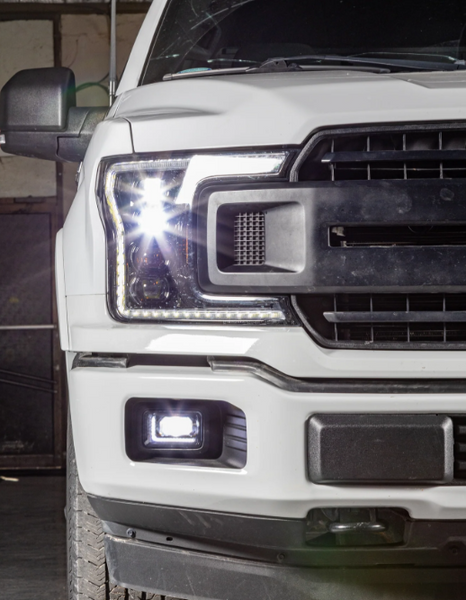 OLM 2015-2020 F150 Fog Lights w/ White or Amber DRL + Turn Signal