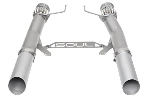 SOUL McLaren 720S Competition Exhaust - Straight Cut Stainless Silver Ceramic Tips
