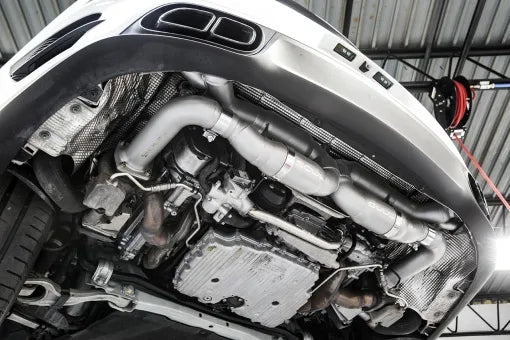 SOUL Porsche 991 (991.1 and 991.2 Turbo / Turbo S) Competition X-Pipe Exhaust System - Reuse OE Tips