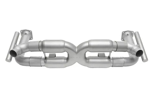SOUL Porsche (2006-2009) 997.1 Turbo Competition X-Pipe Exhaust System - Re use Stock Tips