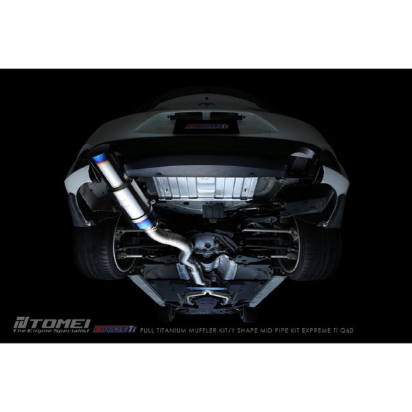 Tomei Expreme Ti Full Titanium Muffler Kit - Infiniti Q60 Coupe 3.0T 2017+