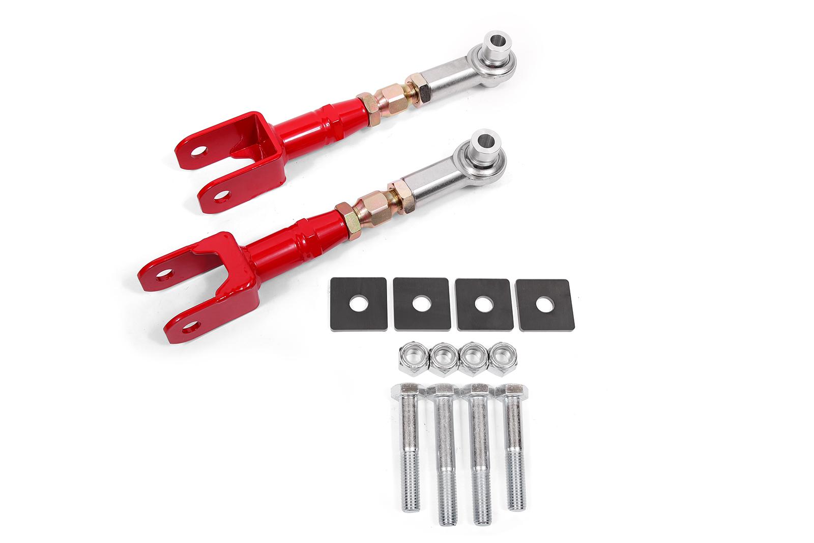 BMR 2015 - 2023 S550 Mustang Rear On-Car Adj. Rod Ends Toe Rods - Red