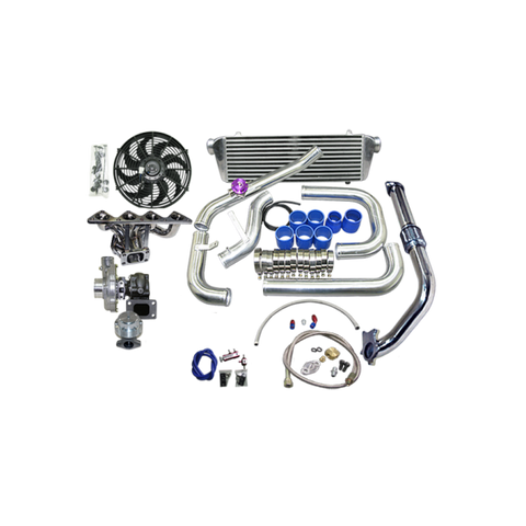 CXRACING Turbo Kit For Honda Civic & Integra with D15, D16, D Series Engine With Radiator Fan