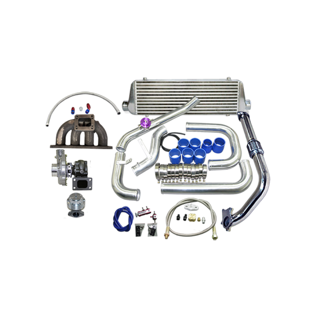 CXRACING Turbo Kit For 92-00 Honda Civic with D15 D16, D-Series SOHC Engine.