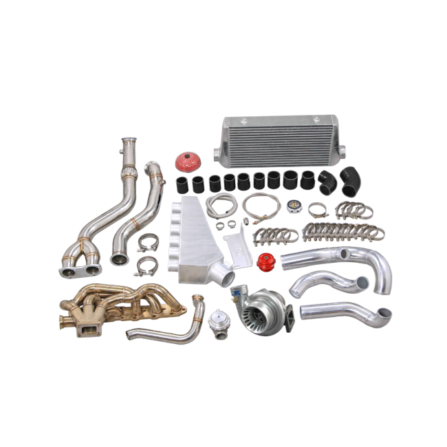 CXRacing Turbo Manifold Downpipe + Intercooler Kit For 2000-2006 BMW E46 M3 with S54 Engine