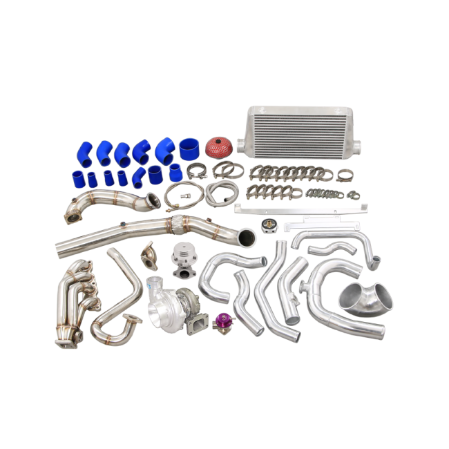 CXRacing GT35 Turbo Manifold Downpipe + Intercooler Kit For 2005-2011 Honda Civic Si FA/FG/FK/FN/FD K20 Engine