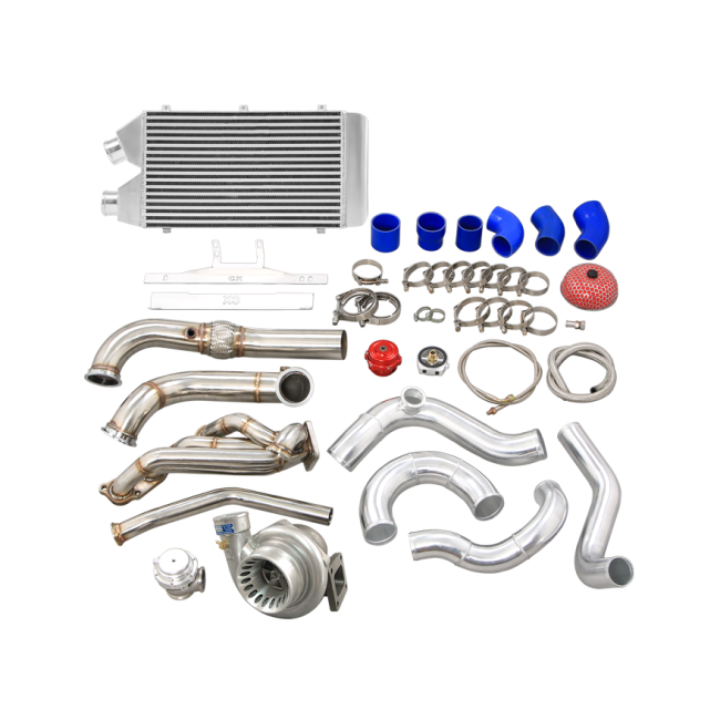 CXRacing Turbo Manifold Downpipe + Intercooler Kit For 1996-2000 Honda Civic EK with K20 Engine