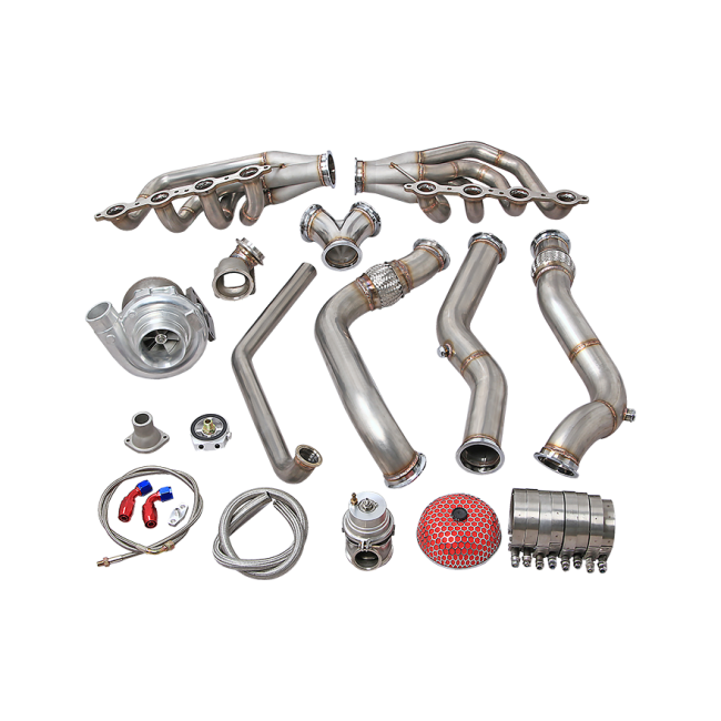 CXRacing Single Turbo Manifold Downpipe Kit for 74-81 Chevrolet Camaro ...