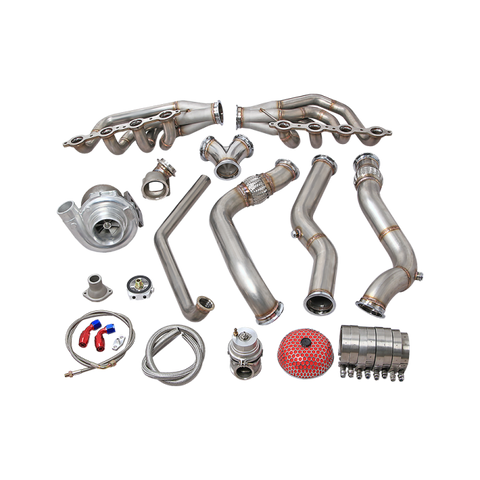 CXRacing Single Turbo Manifold Downpipe Kit for 74-81 Chevrolet Camaro With LS1 Swap
