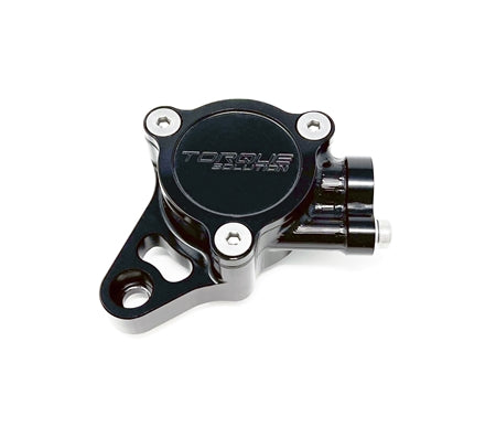 Torque Solution Billet Cam Sensor Housing Mitsubishi Evolution 4/5/6/7/8 - Black / Silver