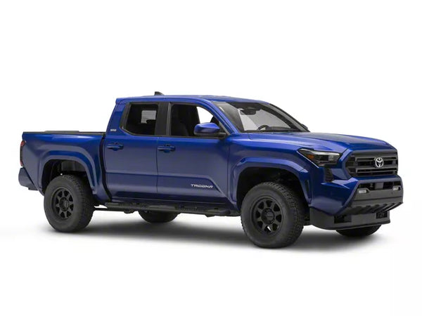 Go Rhino 2024 + Toyota Tacoma Double Cab V-Series V3 Side Step Kit (w/Brackets) - Tex. Blk