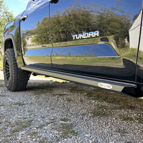 Rock Slide Engineering 2022 + Toyota Tundra Rock Sliders Passenger Side Black Pwdercoat Steel