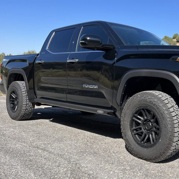 Rock Slide Engineering 2022 + Toyota Tundra Rock Sliders Passenger Side Black Pwdercoat Steel