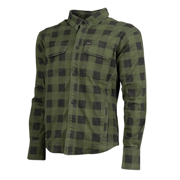 Speed and Strength True Grit Armored Motoshirt Olive/Black