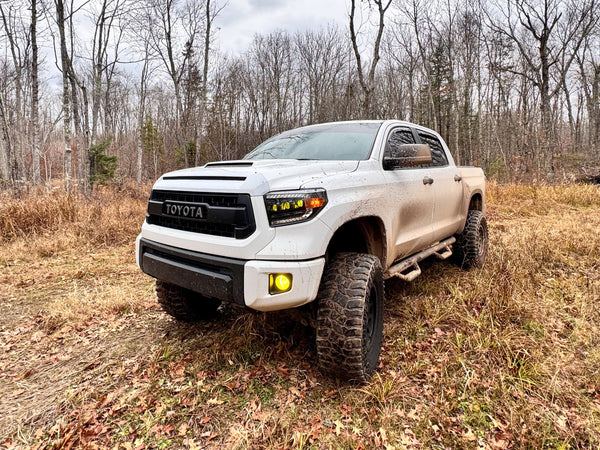 OLM 2014-2021 Toyota Tundra Bi-Beam Headlights - Infinite Series (White DRL)