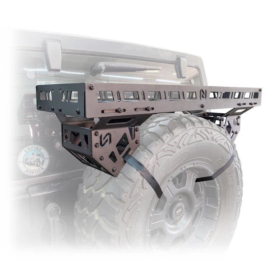Turn Offroad Universal Spare Tire Storage Rack - Offroad Ice Chest Carrier
