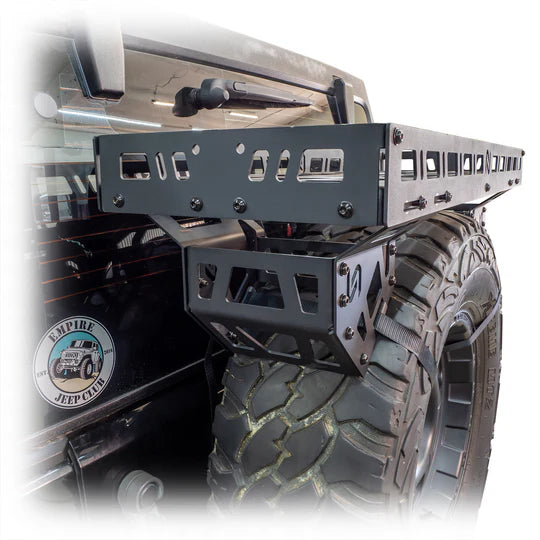 Turn Offroad Universal Spare Tire Storage Rack - Offroad Ice Chest Carrier