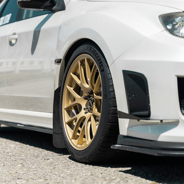 Apex EC-7 Flow Formed Wheel 18x9.5 +38 5x114.3 (Single) for 2005 - 2021 STI / 2015 + WRX - Gloss Gold