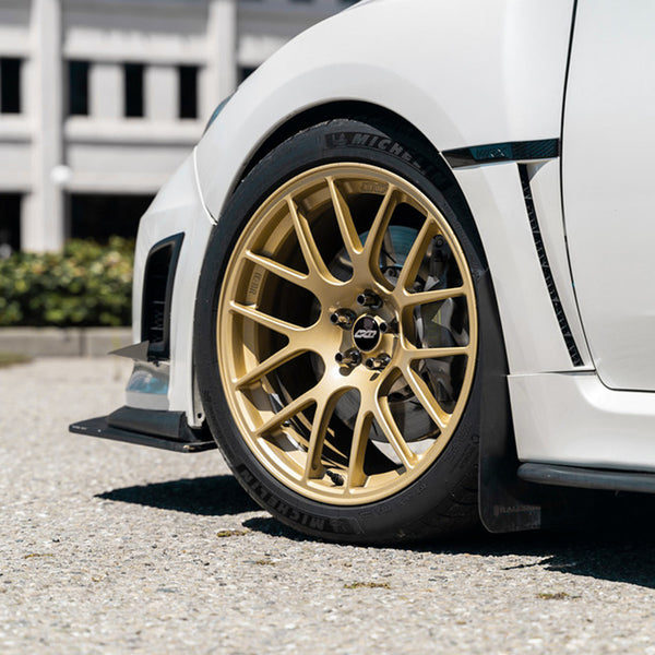 Apex EC-7 Flow Formed Wheel 18x9.5 +38 5x114.3 (Single) for 2005 - 2021 STI / 2015 + WRX - Gloss Gold