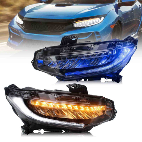 VLAND LED Headlights For 2016-2021 Honda Civic Sedan / Hatchback / Coupe