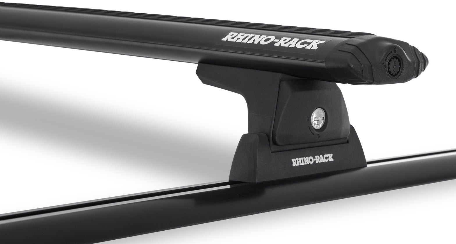 Rhino-Rack 2005 - 2015 Toyota Tacoma 4 Door Pick Up Vortex RLT600 Track Mount 2 Bar Roof Rack - Black