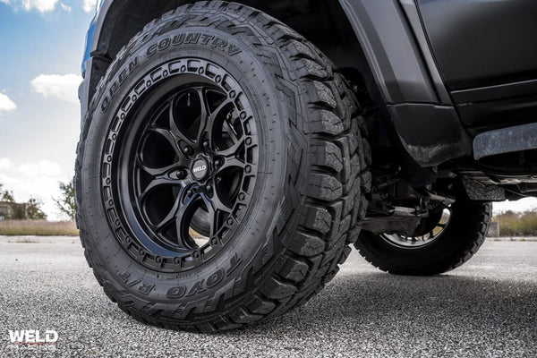 Weld Off-Road W108 20X12 Ledge 6 | 6X135 ET-44 BS4.75 Satin Black / Black Ring 87.1