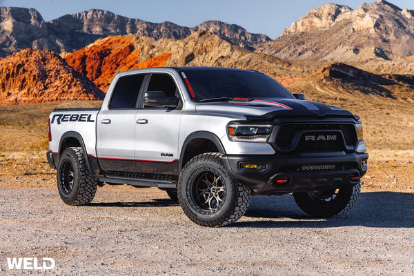 Weld Off-Road W107 20X12 Ledge 6 | 6X139.7 ET-44 BS4.75 Satin Gun / Black Ring 106.1