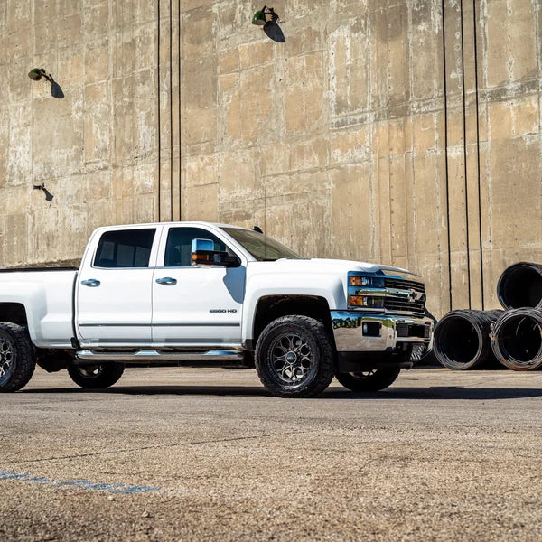 Weld Off-Road W107 20X10 Ledge 8 | 8X180 ET-18 BS 4.75 Satin Gun / Black Ring 124.3