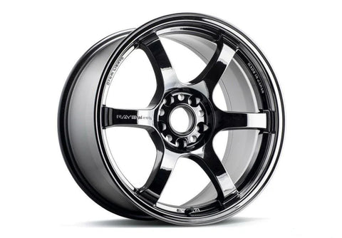 Gram Lights 57DR 18X9.5 +38 5x114.3 Racing Black Chrome RBC Wheel