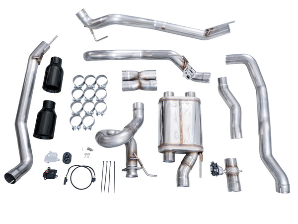AWE 2024+ Ford Ranger Raptor 3.0L Switchpath Cat-Back Exhaust - Diamond Black Tips