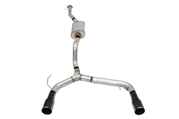 Corsa 2021 + Ford Bronco 2.3L 4-Door 2.75in Cat-Back Dual Rear Exhaust w/ 4in Straight-Cut Black Tips