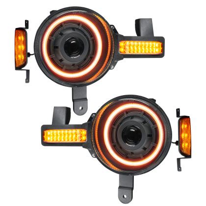 Oracle 2021+ Ford Bronco Oculus BI-LED Projector Headlight - Amber
