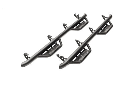 N-Fab Podium Steps 2014 - 2017 Chevy-GMC Silverado / Sierra 1500 Double Cab - Tex. Black - 3in