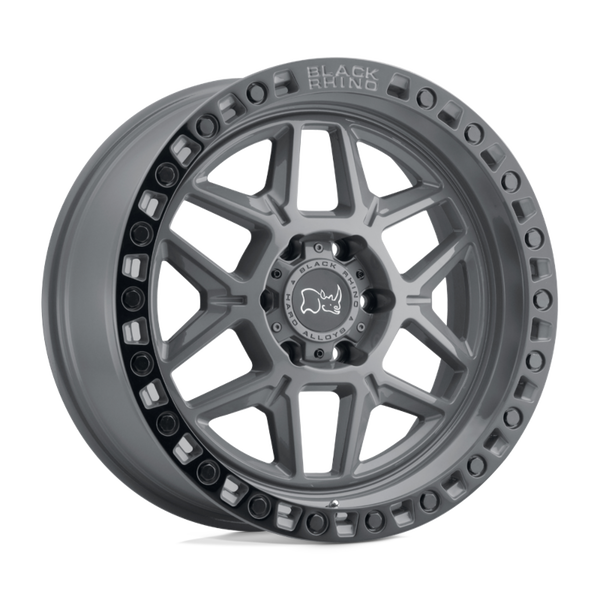 Black Rhino KELSO Battleship Gray W/ Black Ring 18x9 -18 5x127mm 71.5mm