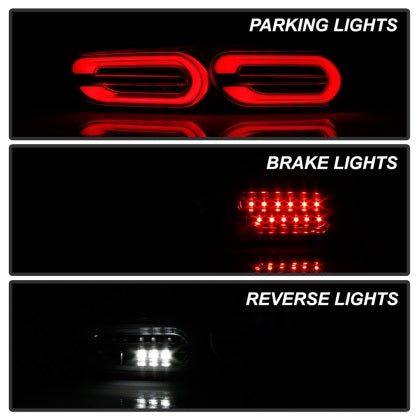 Spyder Chevy Camaro 2016 - 2018 ( Do Not Fit Factory LED Model ) LED Tail Lights Black ALT-YD-CCAM16HAL-SEQ-BK