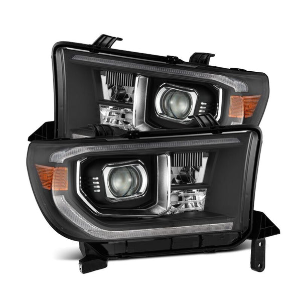 AlphaRex 2007 - 2013 Toyota Tundra / 2008 - 2017 Sequoia LUXX-Series LED Projector Headlight Black w/Actv Lgt Seq. Sig + DRL