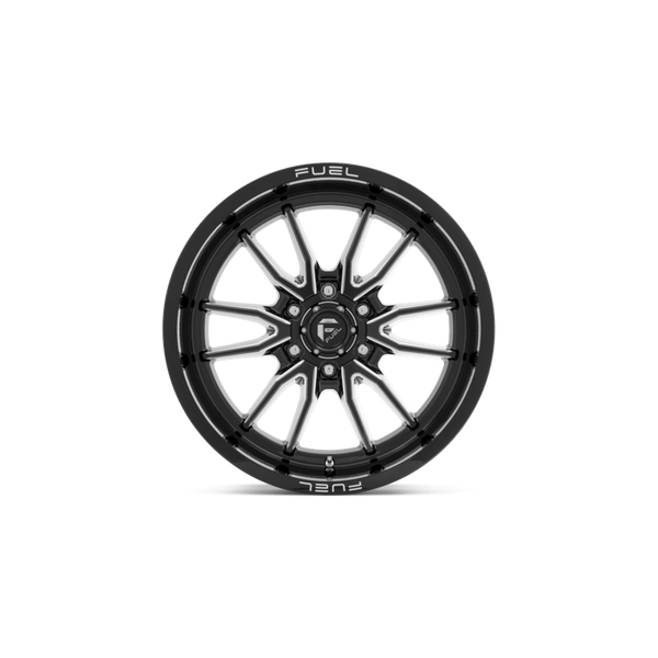 Fuel Offroad D761 CLASH Gloss Black Milled 20x10 -18 6x135mm 87.1mm