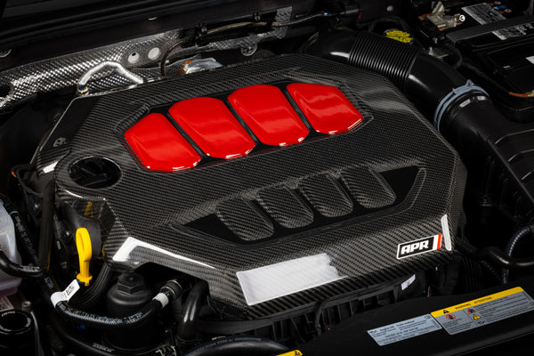 APR 2017 - 2026 Audi RS3 / 2018 - 2022 TTRS Engine Cover Gloss - Carbon Fiber Twill