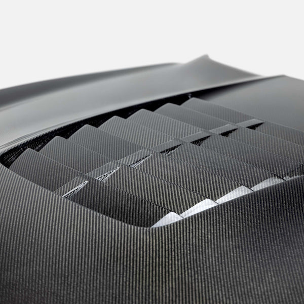 Anderson Composites 2015 - 2020 Ford Mustang Shelby GT350/GT350R Type GT5 Double Sided Carbon Fiber Hood