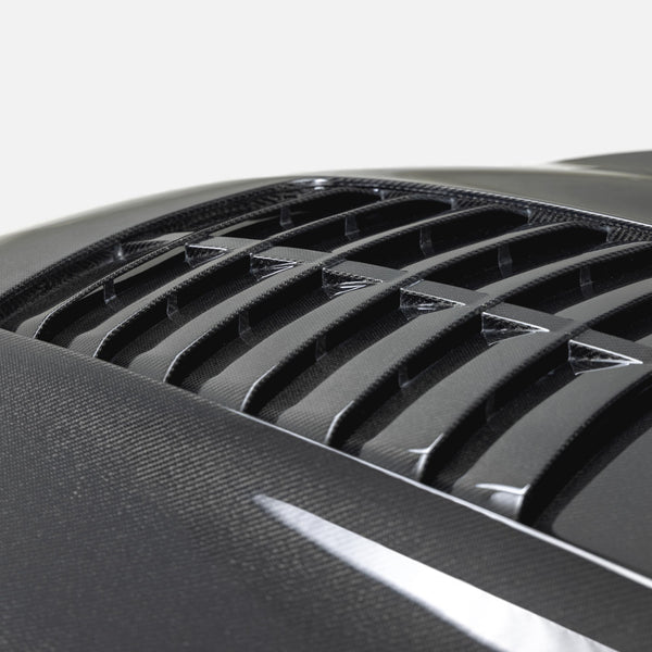 Anderson Composites 2015 - 2020 Ford Mustang Shelby GT350/GT350R Type GT5 Double Sided Carbon Fiber Hood