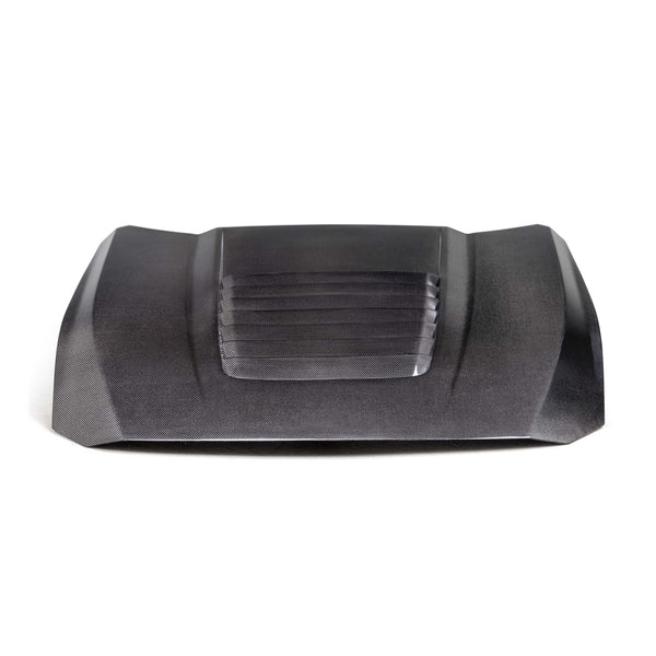 Anderson Composites 2024 + Ford Mustang GT5 S650 Double-Sided Carbon Fiber Hood