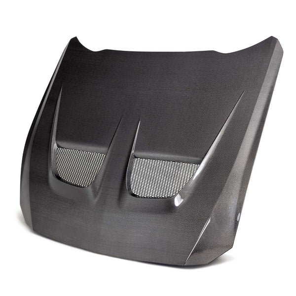 Anderson Composites 2024 + Ford Mustang S650 Type-GTD Double Sided Carbon Fiber Hood