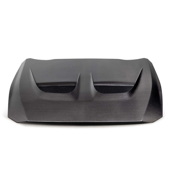 Anderson Composites 2024 + Ford Mustang S650 Type-GTD Double Sided Carbon Fiber Hood