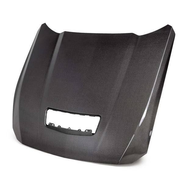 Anderson Composites 2024 + S650 Ford Mustang Type-OE Double Sided Carbon Fiber Hood