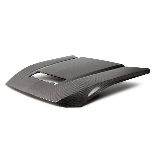 Anderson Composites 2024 + S650 Ford Mustang Type-OE Double Sided Carbon Fiber Hood