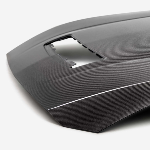 Anderson Composites 2024 + S650 Ford Mustang Type-OE Double Sided Carbon Fiber Hood