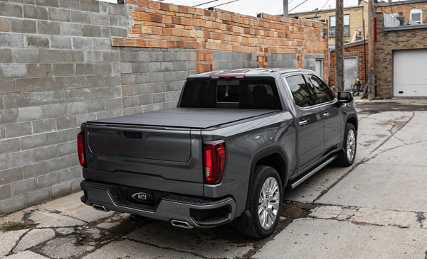 Access 2024 + Toyota Tacoma 5ft Bed LOMAX Stance Hard Cover - Black Urethane Tonneau
